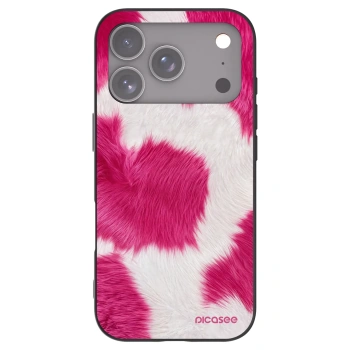 Picasee fekete szilikon tok az alábbi mobiltelefonokra Apple iPhone 17 Pro - Pink Moo