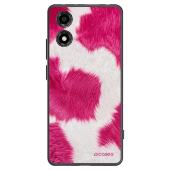 Picasee fekete szilikon tok az alábbi mobiltelefonokra Motorola Moto E14 - Pink Moo