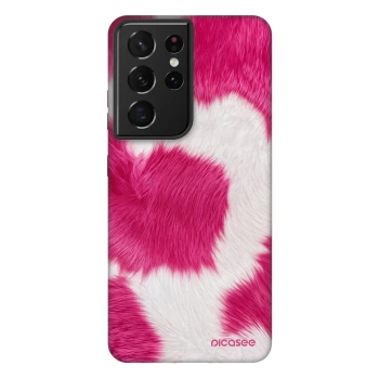 Picasee Fashion Case Samsung Galaxy S21 Ultra 5G G998B - Pink Moo