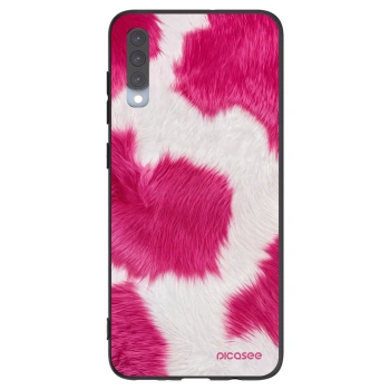 Picasee fekete szilikon tok az alábbi mobiltelefonokra Samsung Galaxy A70 A705F - Pink Moo