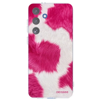 Picasee átlátszó szilikon tok az alábbi mobiltelefonokra Samsung Galaxy S25 FE 5G - Pink Moo