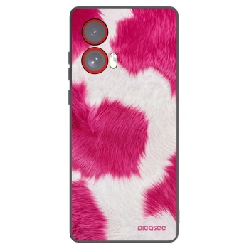 Picasee fekete szilikon tok az alábbi mobiltelefonokra Motorola Edge 50 Fusion - Pink Moo