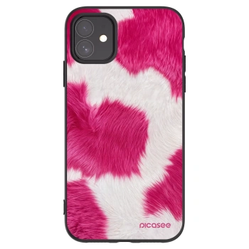 Picasee fekete szilikon tok az alábbi mobiltelefonokra Apple iPhone 11 - Pink Moo