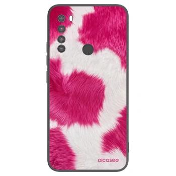 Picasee fekete szilikon tok az alábbi mobiltelefonokra Xiaomi Redmi Note 8 - Pink Moo