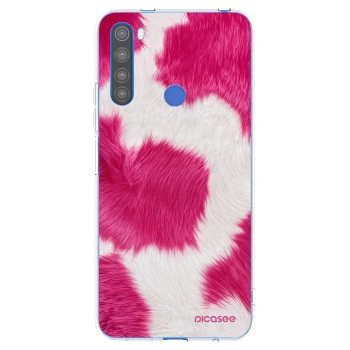 Picasee átlátszó szilikon tok az alábbi mobiltelefonokra Xiaomi Redmi Note 8T - Pink Moo