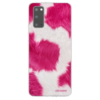 Picasee átlátszó szilikon tok az alábbi mobiltelefonokra Samsung Galaxy S20 G980F - Pink Moo