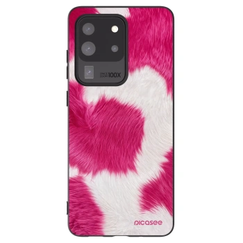 Picasee fekete szilikon tok az alábbi mobiltelefonokra Samsung Galaxy S20 Ultra 5G G988F - Pink Moo