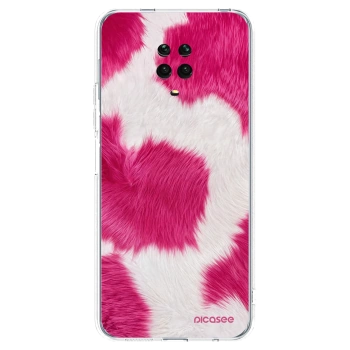 Picasee átlátszó szilikon tok az alábbi mobiltelefonokra Xiaomi Redmi Note 9 Pro - Pink Moo