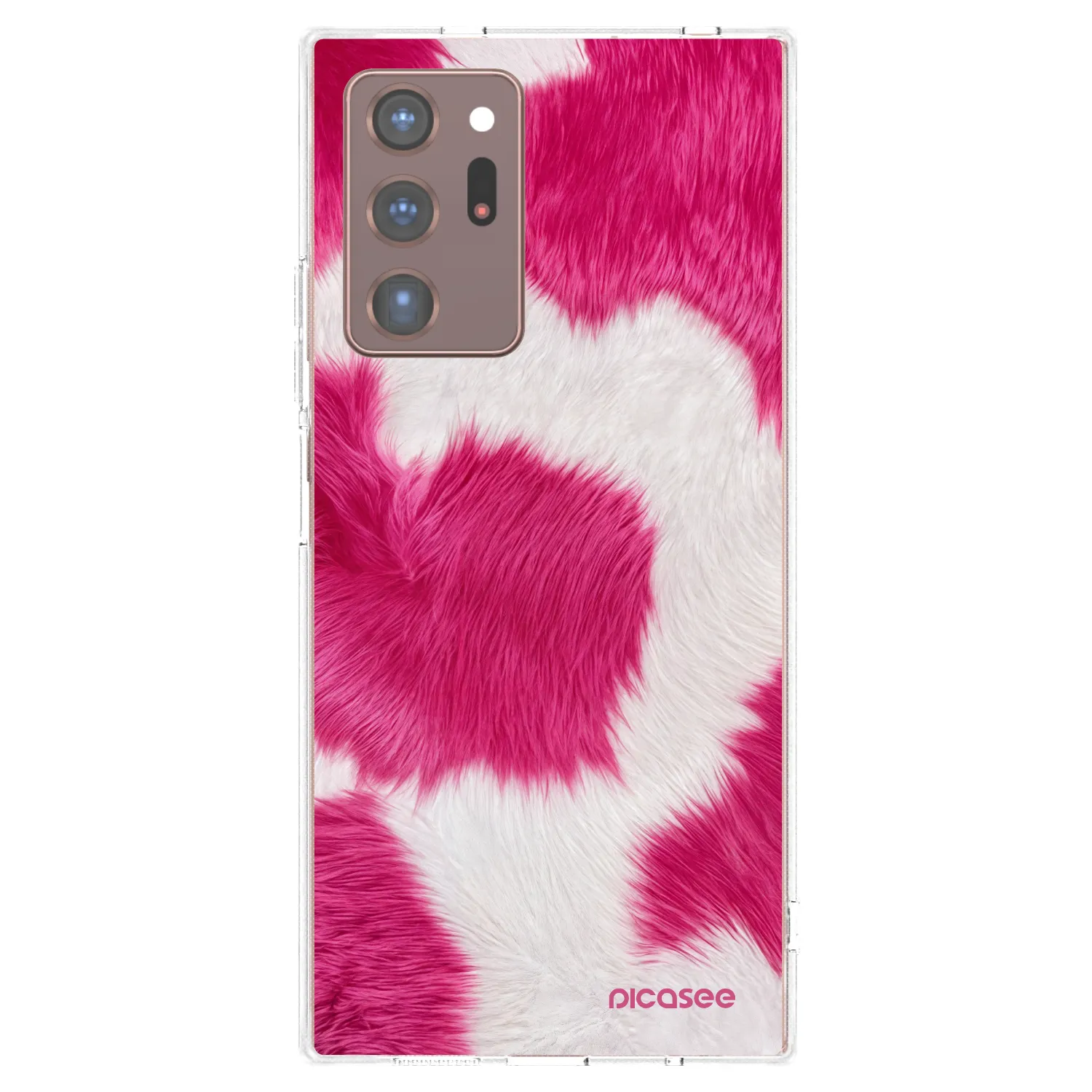 Picasee átlátszó szilikon tok az alábbi mobiltelefonokra Samsung Galaxy Note 20 Ultra - Pink Moo