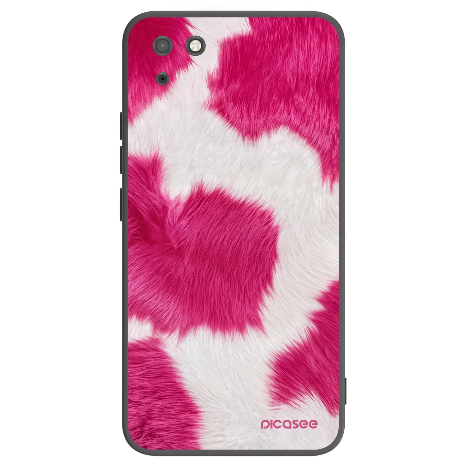 Picasee fekete szilikon tok az alábbi mobiltelefonokra Huawei Y5P - Pink Moo