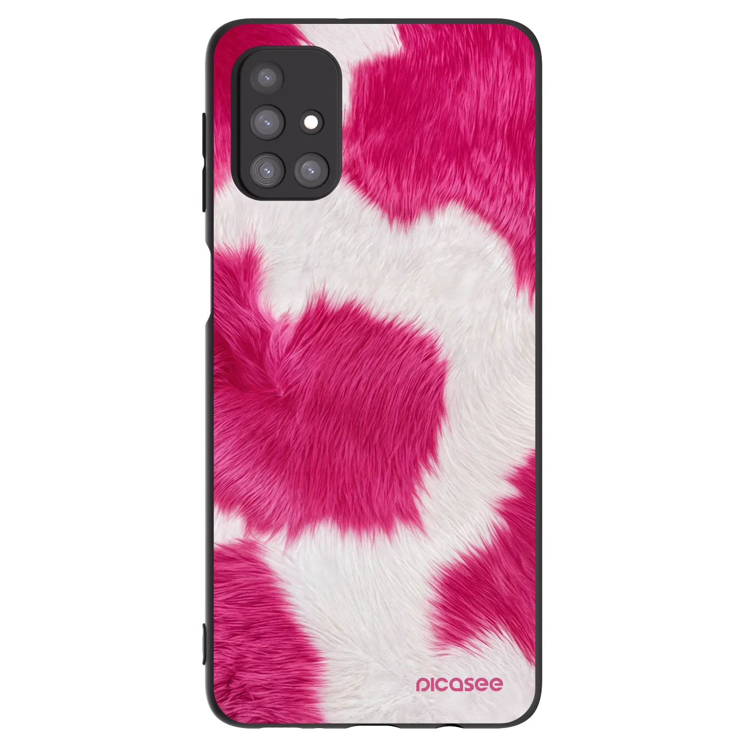 Picasee fekete szilikon tok az alábbi mobiltelefonokra Samsung Galaxy M31s - Pink Moo