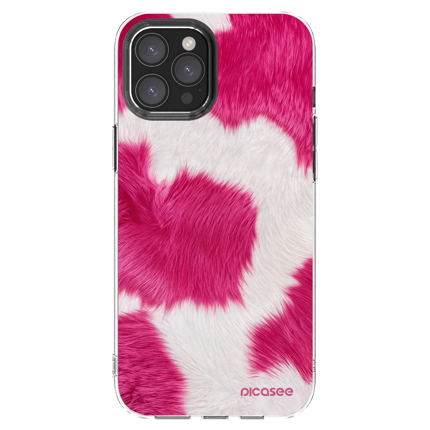 Picasee átlátszó szilikon tok az alábbi mobiltelefonokra Apple iPhone 12 Pro Max - Pink Moo
