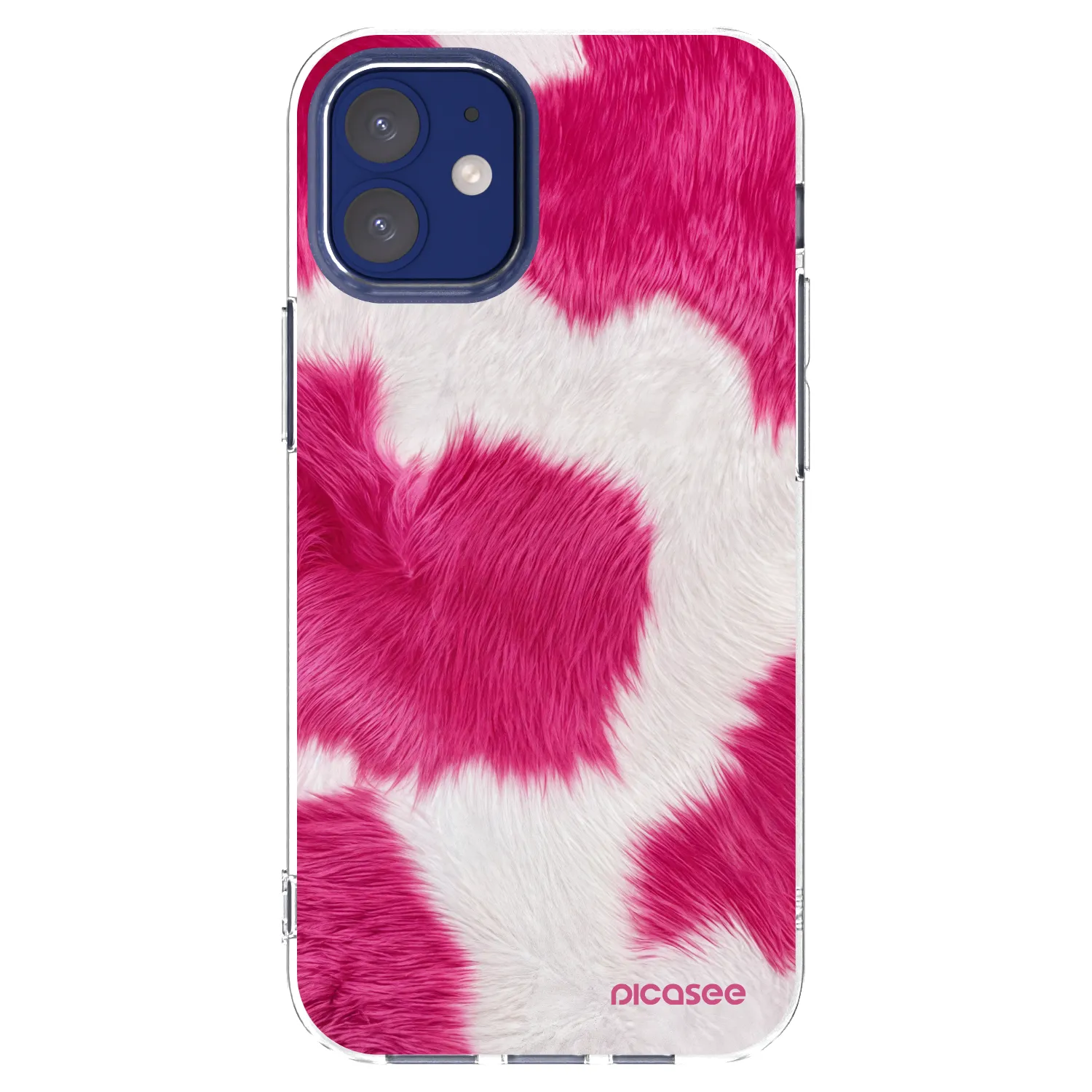 Picasee átlátszó szilikon tok az alábbi mobiltelefonokra Apple iPhone 12 mini - Pink Moo