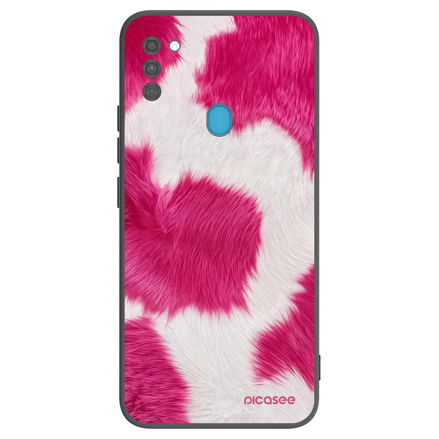 Picasee fekete szilikon tok az alábbi mobiltelefonokra Samsung Galaxy M11 - Pink Moo