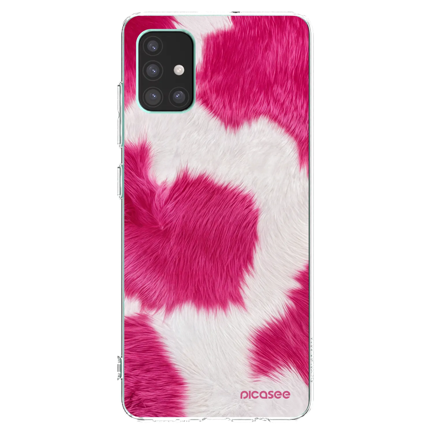 Picasee átlátszó szilikon tok az alábbi mobiltelefonokra Samsung Galaxy M51 M515F - Pink Moo
