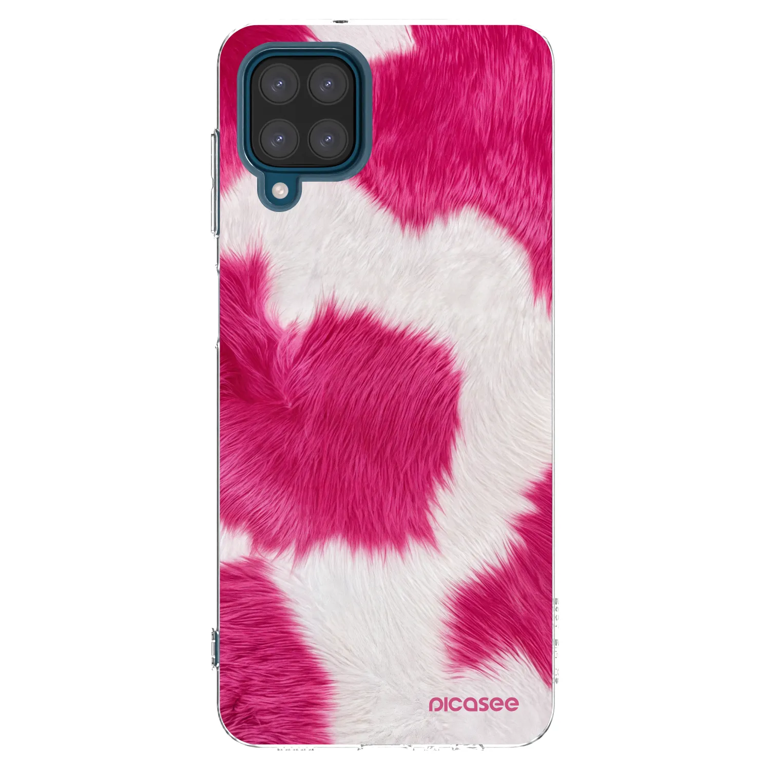 Picasee átlátszó szilikon tok az alábbi mobiltelefonokra Samsung Galaxy A12 A125F - Pink Moo
