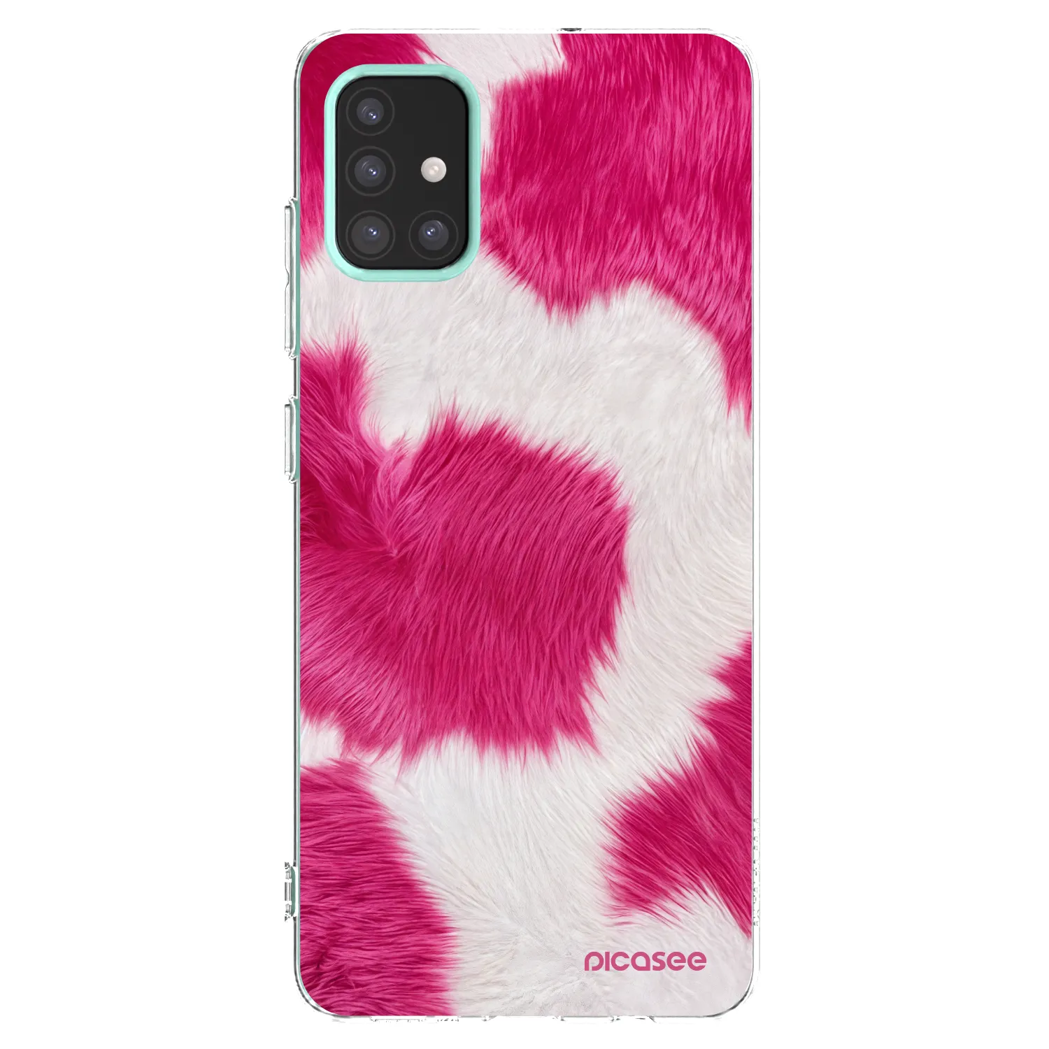 Picasee átlátszó szilikon tok az alábbi mobiltelefonokra Samsung Galaxy M31s - Pink Moo