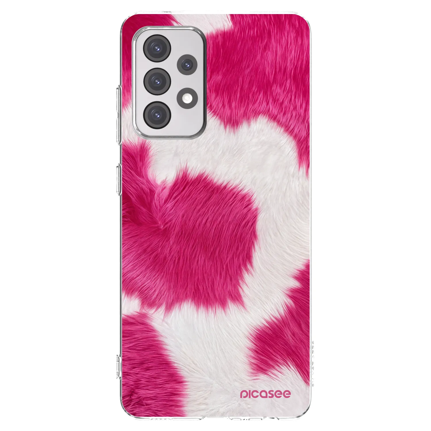 Picasee átlátszó szilikon tok az alábbi mobiltelefonokra Samsung Galaxy A52 5G A525F - Pink Moo