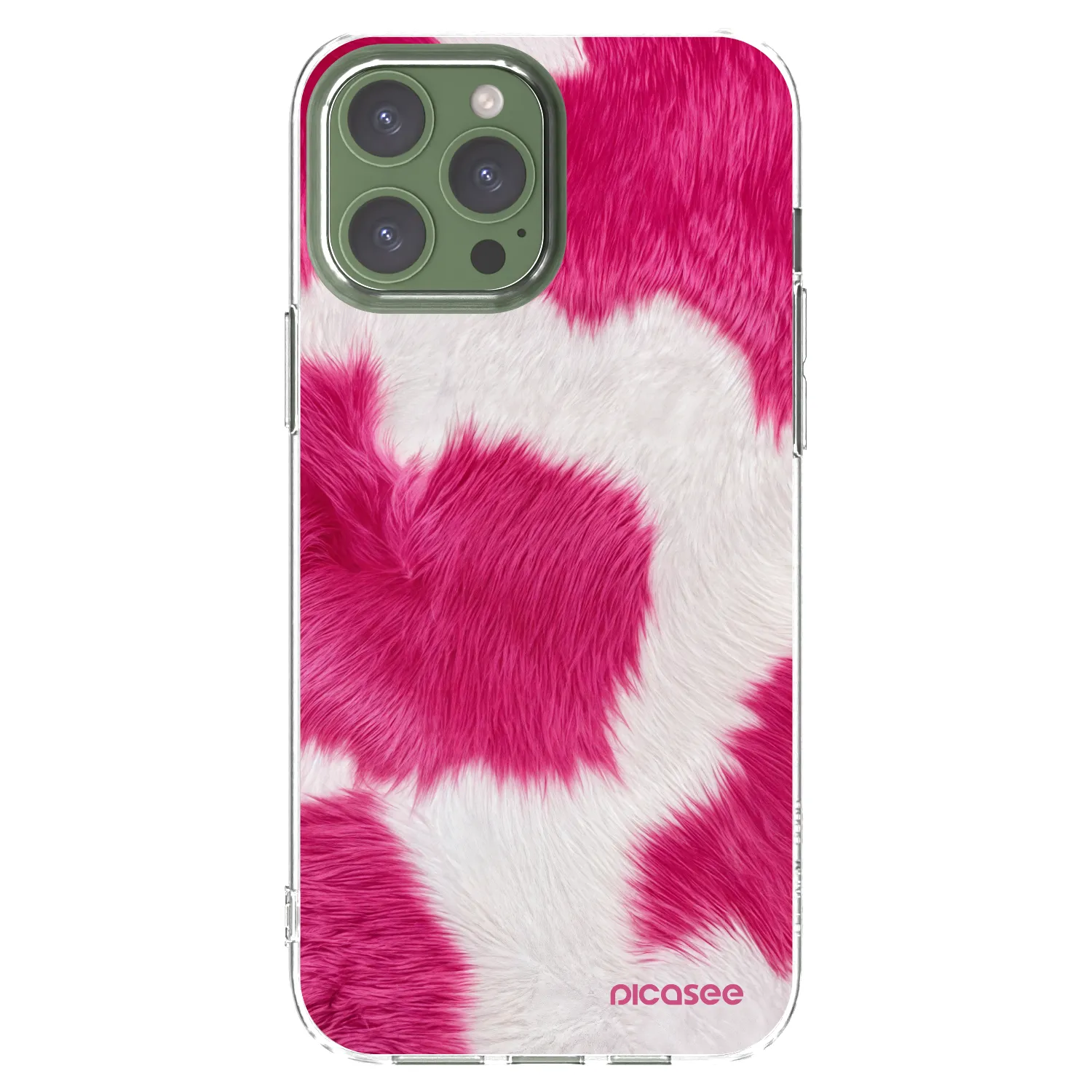 Picasee átlátszó szilikon tok az alábbi mobiltelefonokra Apple iPhone 13 Pro Max - Pink Moo