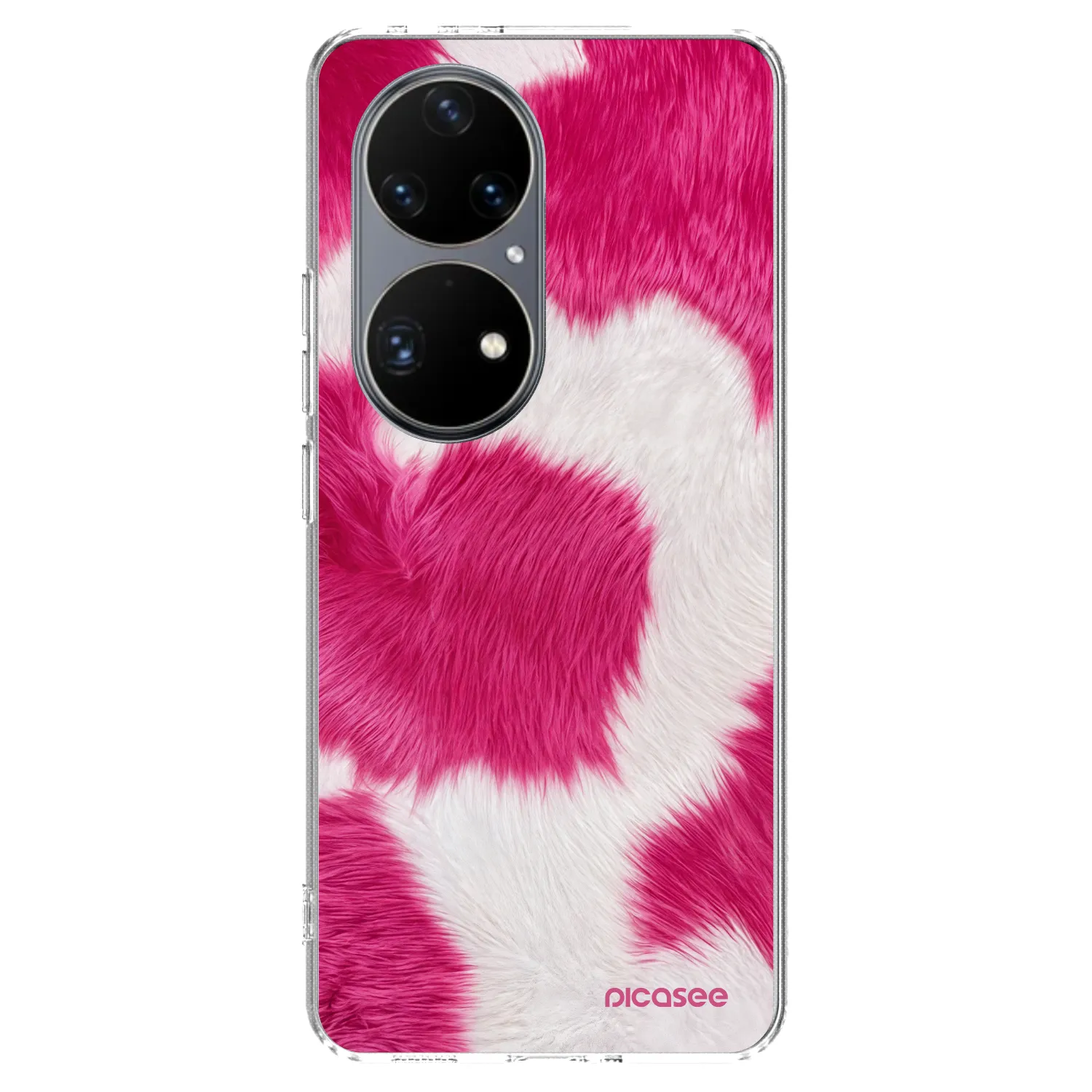 Picasee átlátszó szilikon tok az alábbi mobiltelefonokra Huawei P50 - Pink Moo