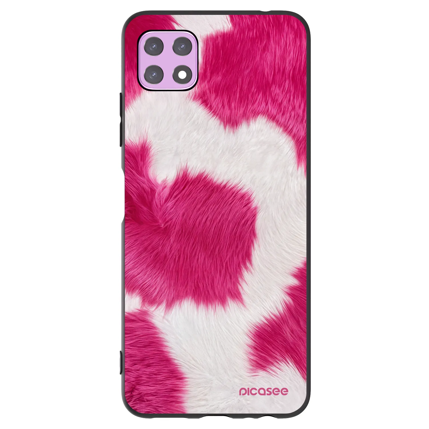 Picasee fekete szilikon tok az alábbi mobiltelefonokra Samsung Galaxy A22 A226B 5G - Pink Moo