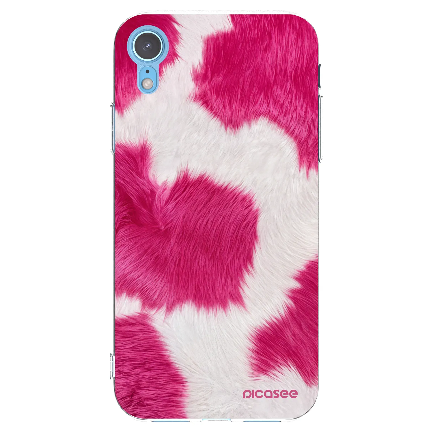 Picasee átlátszó szilikon tok az alábbi mobiltelefonokra Apple iPhone XR - Pink Moo
