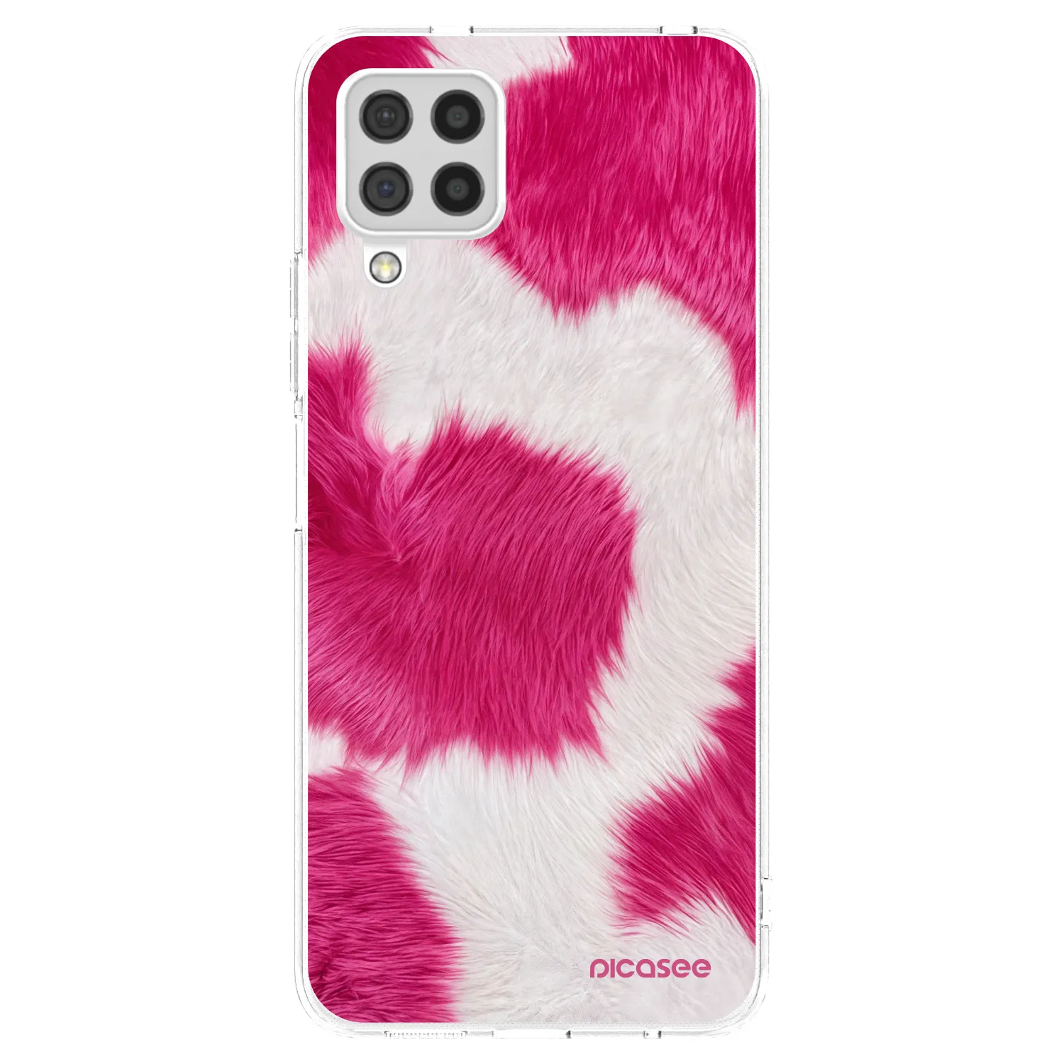 Picasee átlátszó szilikon tok az alábbi mobiltelefonokra Samsung Galaxy A22 A225F 4G - Pink Moo