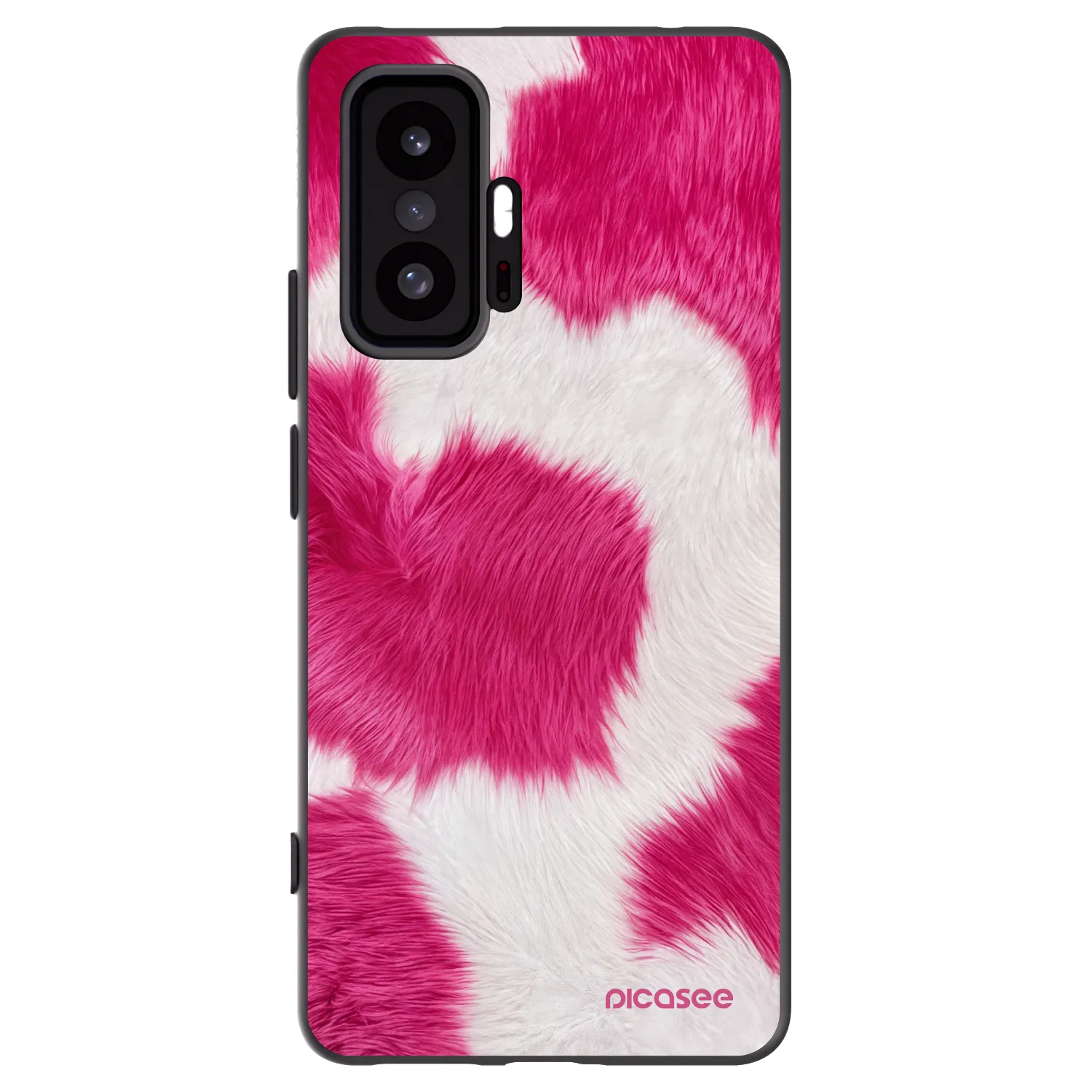 Picasee fekete szilikon tok az alábbi mobiltelefonokra Xiaomi 11T Pro - Pink Moo