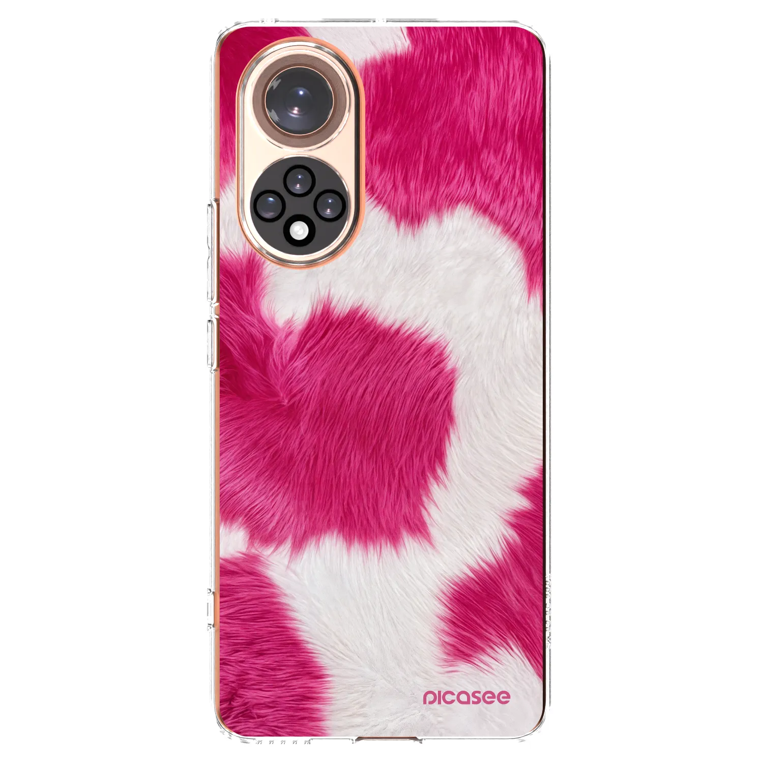 Picasee átlátszó szilikon tok az alábbi mobiltelefonokra Honor 50 5G - Pink Moo