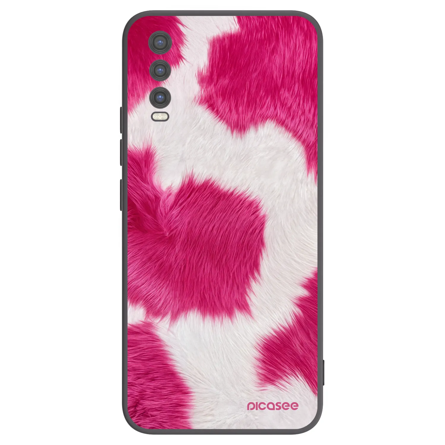 Picasee fekete szilikon tok az alábbi mobiltelefonokra Vivo Y20s - Pink Moo
