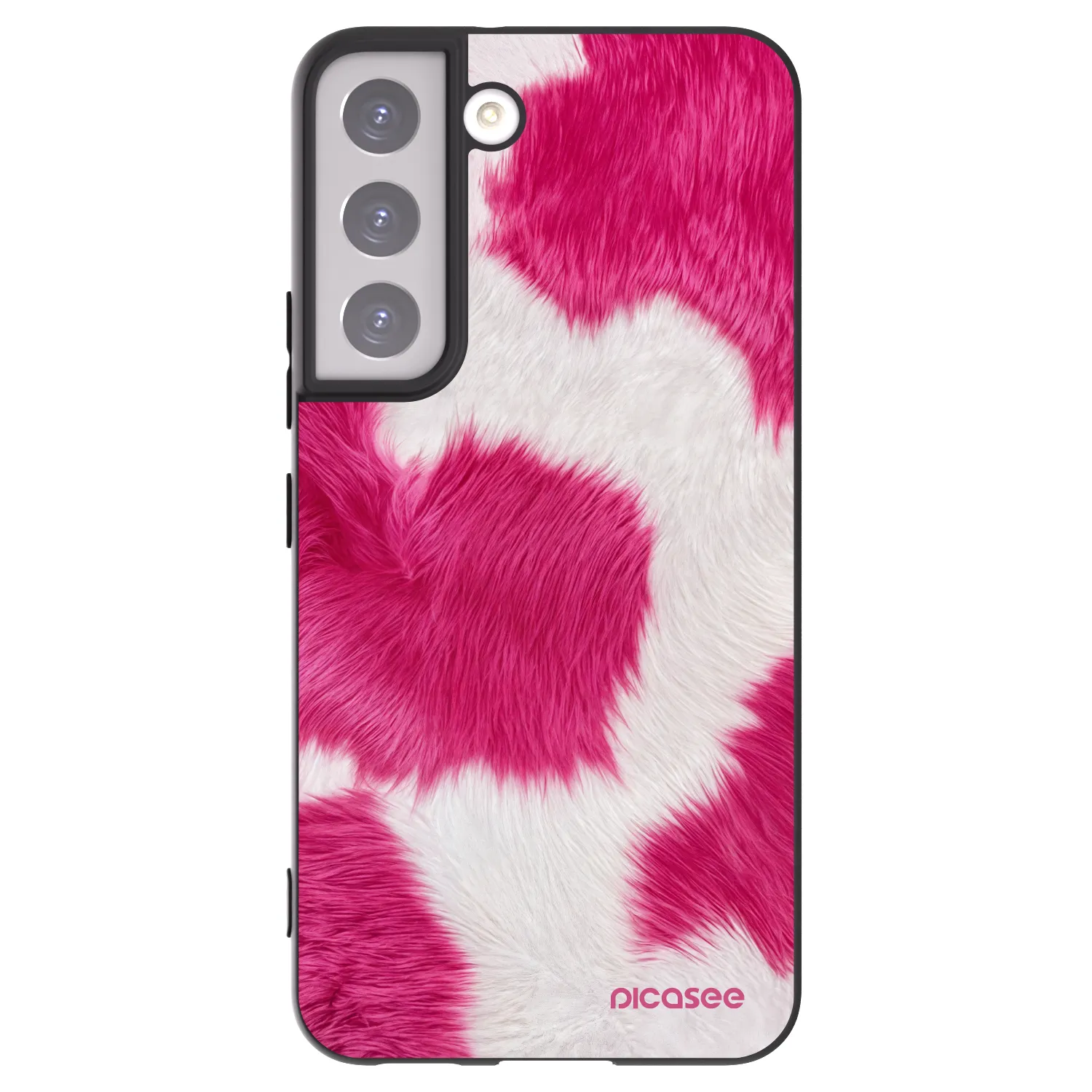 Picasee fekete szilikon tok az alábbi mobiltelefonokra Samsung Galaxy S22 5G - Pink Moo