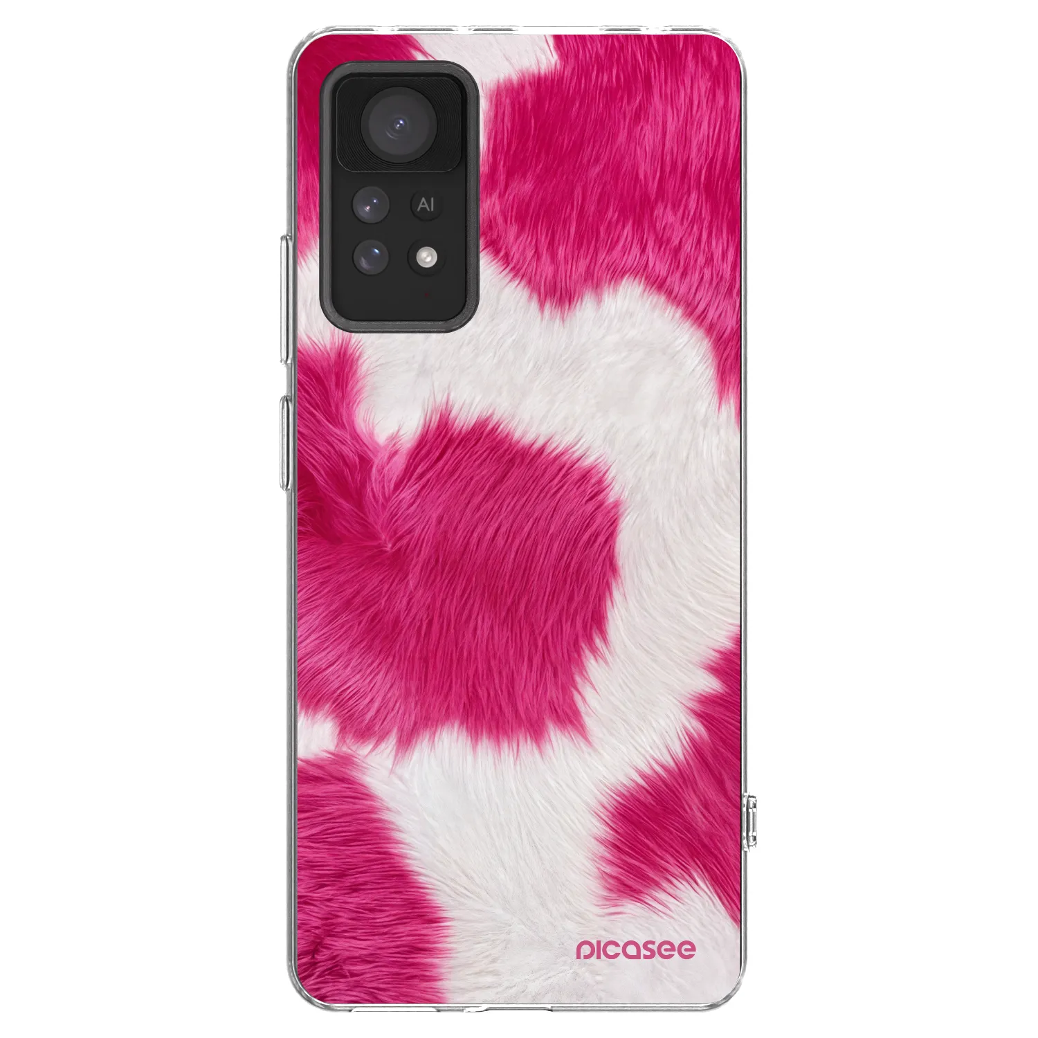 Picasee átlátszó szilikon tok az alábbi mobiltelefonokra Xiaomi Redmi Note 11 Pro 5G - Pink Moo