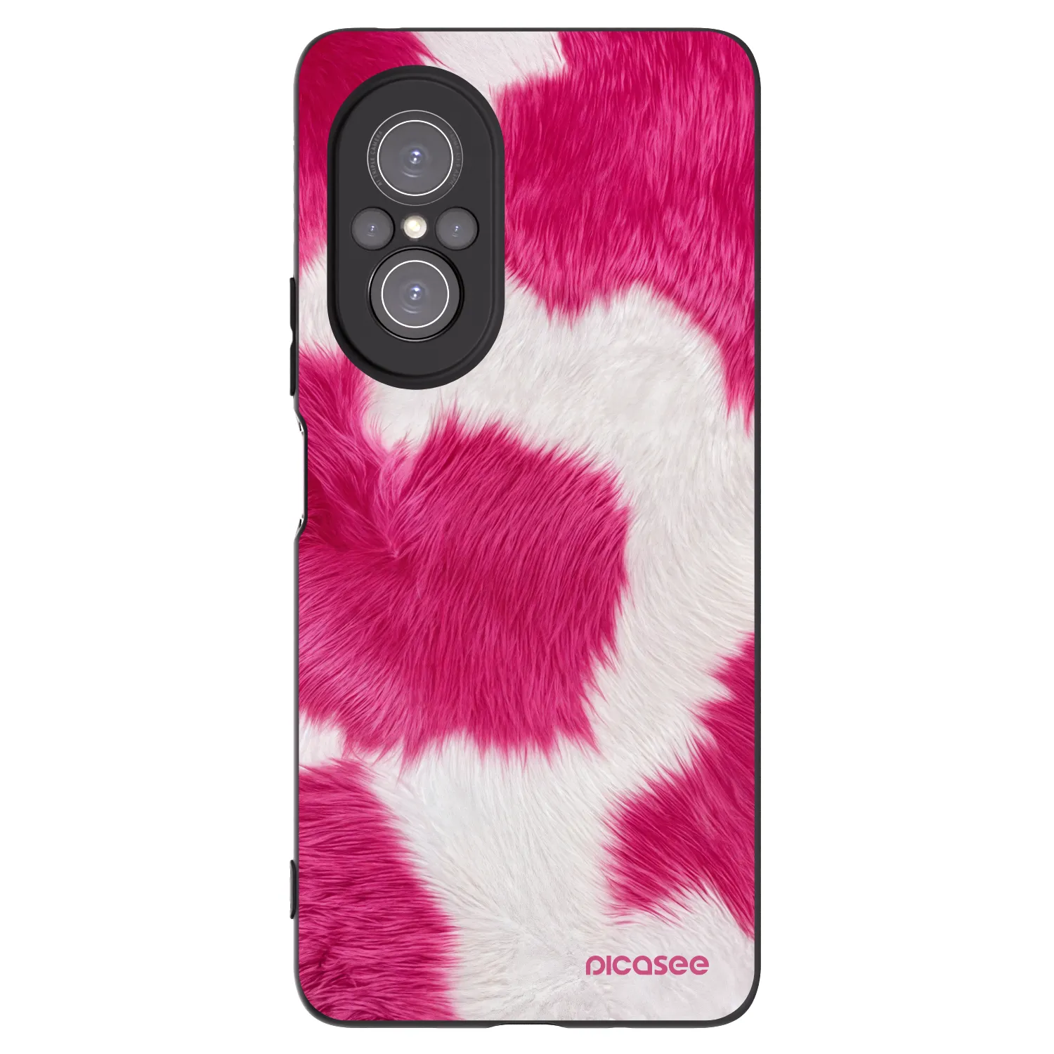 Picasee fekete szilikon tok az alábbi mobiltelefonokra Huawei Nova 9 SE - Pink Moo