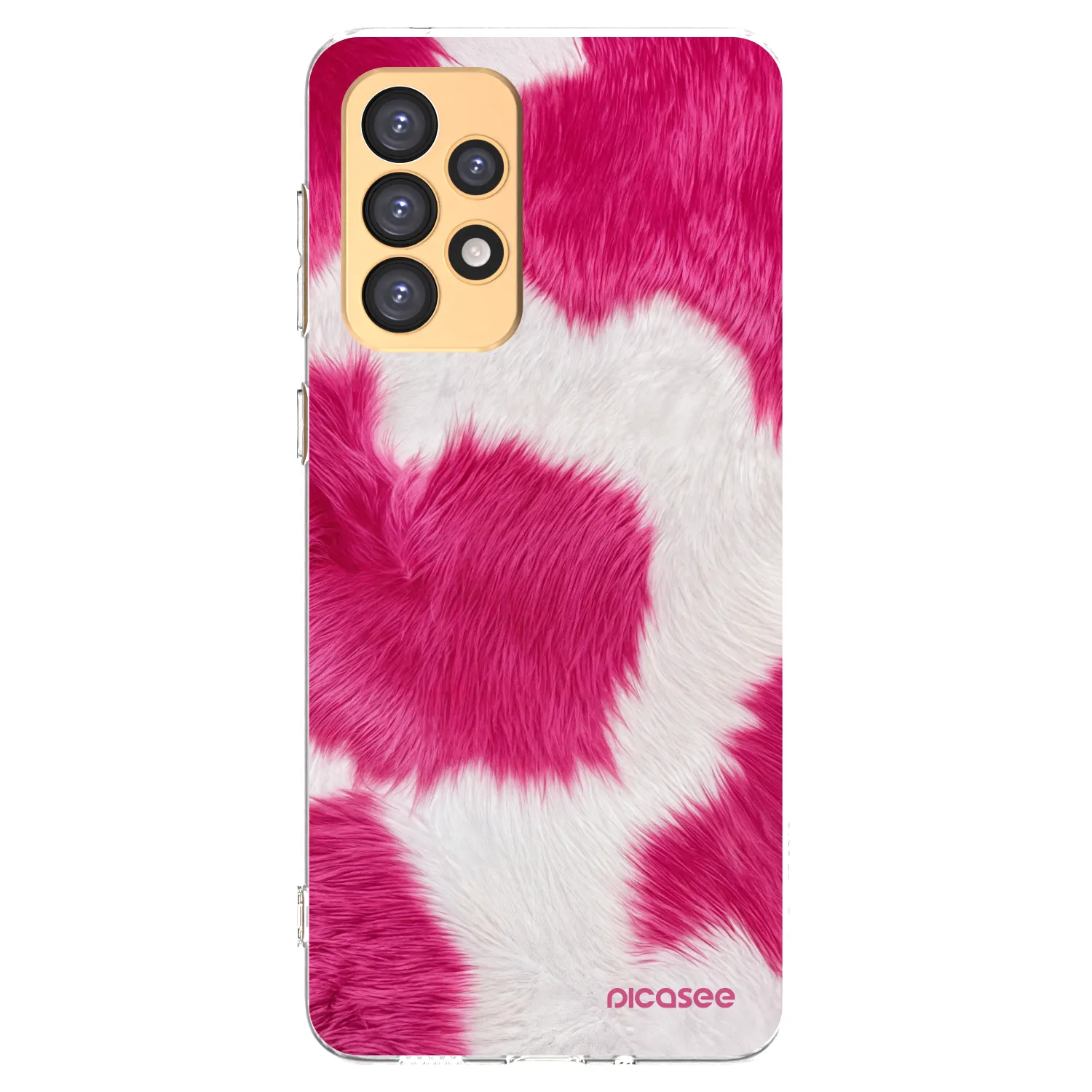 Picasee átlátszó szilikon tok az alábbi mobiltelefonokra Samsung Galaxy A33 5G A336 - Pink Moo