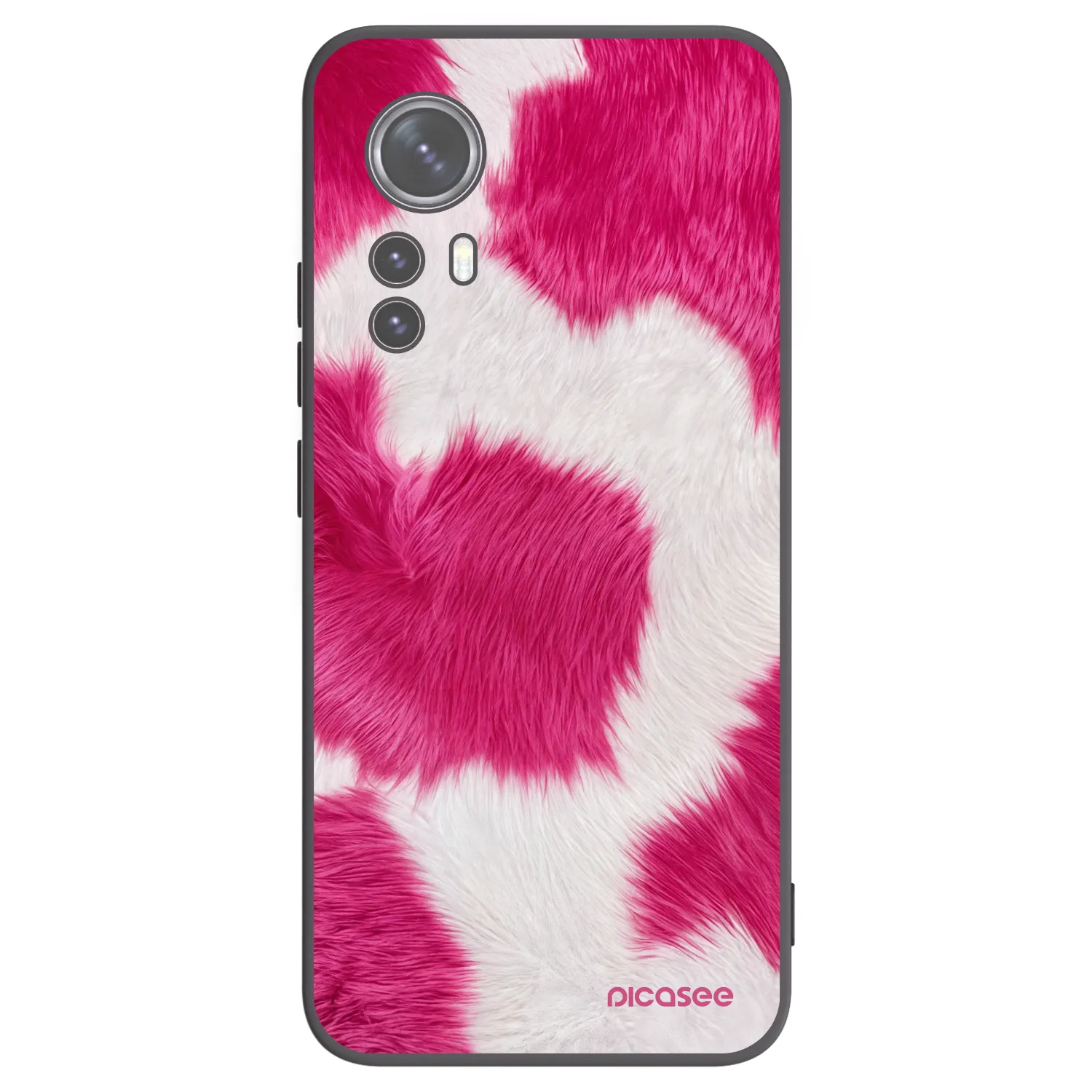 Picasee fekete szilikon tok az alábbi mobiltelefonokra Xiaomi 12X - Pink Moo