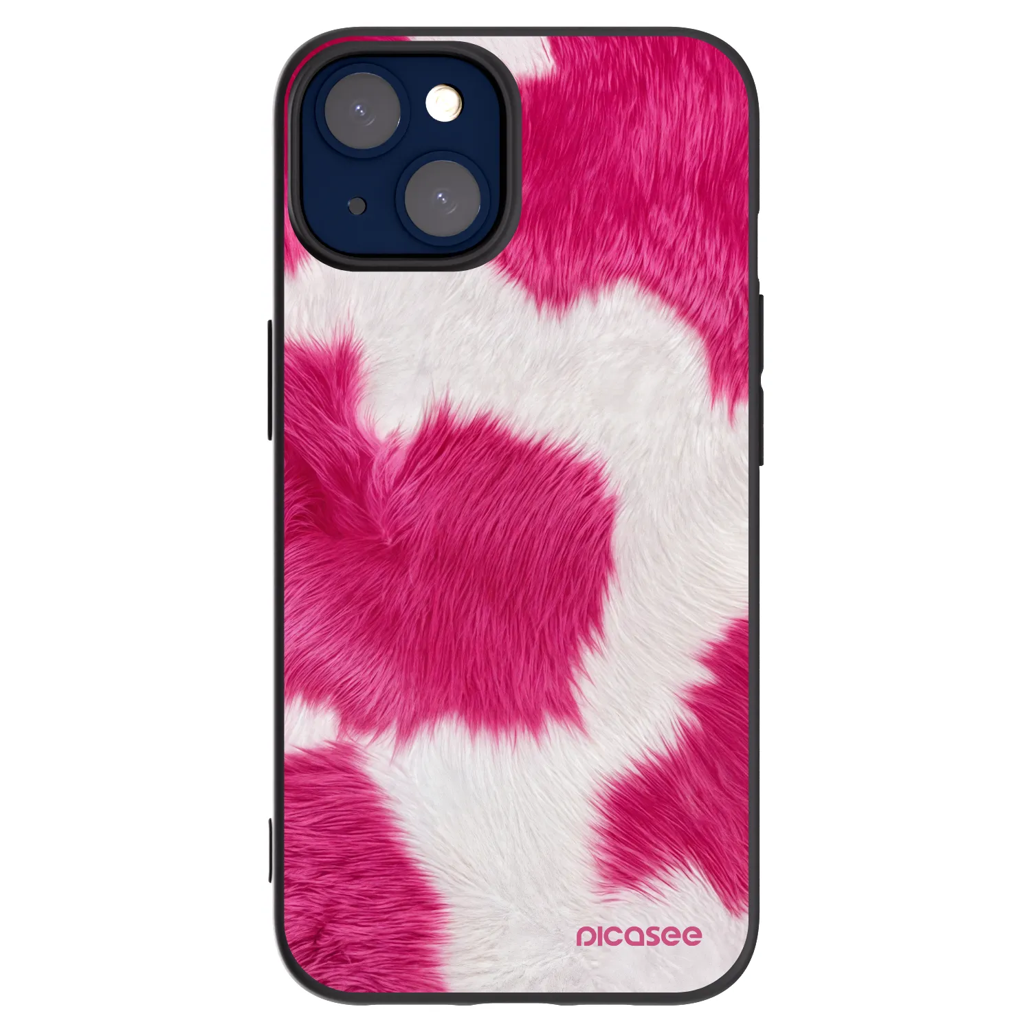 Picasee fekete szilikon tok az alábbi mobiltelefonokra Apple iPhone 14 - Pink Moo