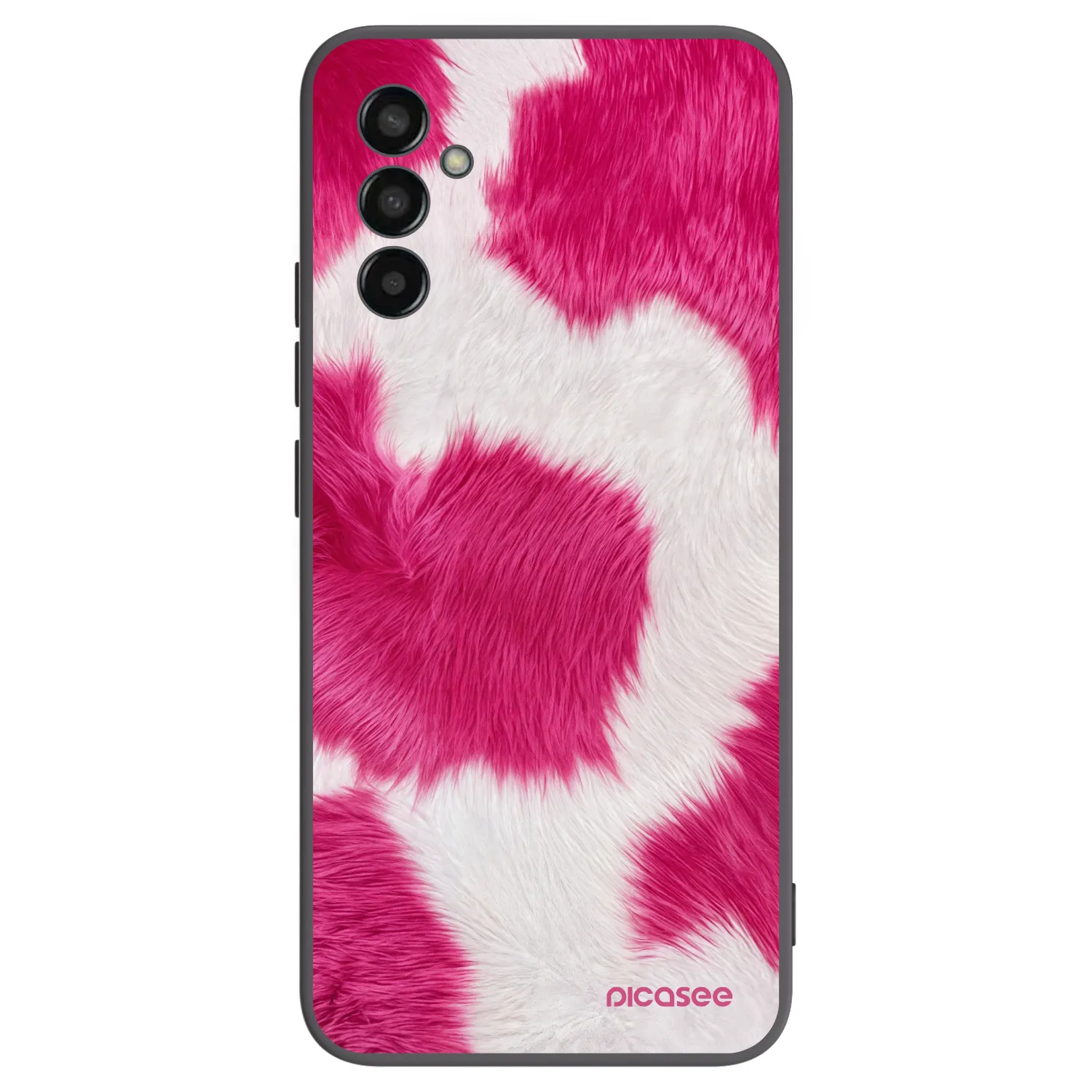 Picasee fekete szilikon tok az alábbi mobiltelefonokra Samsung Galaxy M13 M135F - Pink Moo