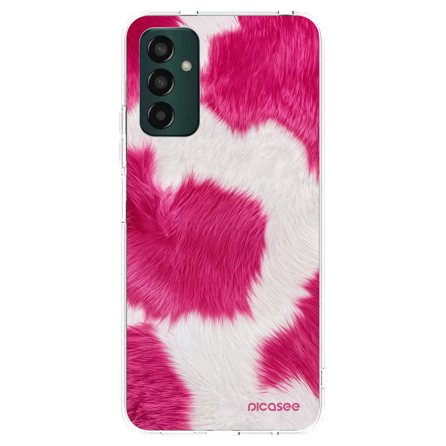 Picasee átlátszó szilikon tok az alábbi mobiltelefonokra Samsung Galaxy M13 M135F - Pink Moo