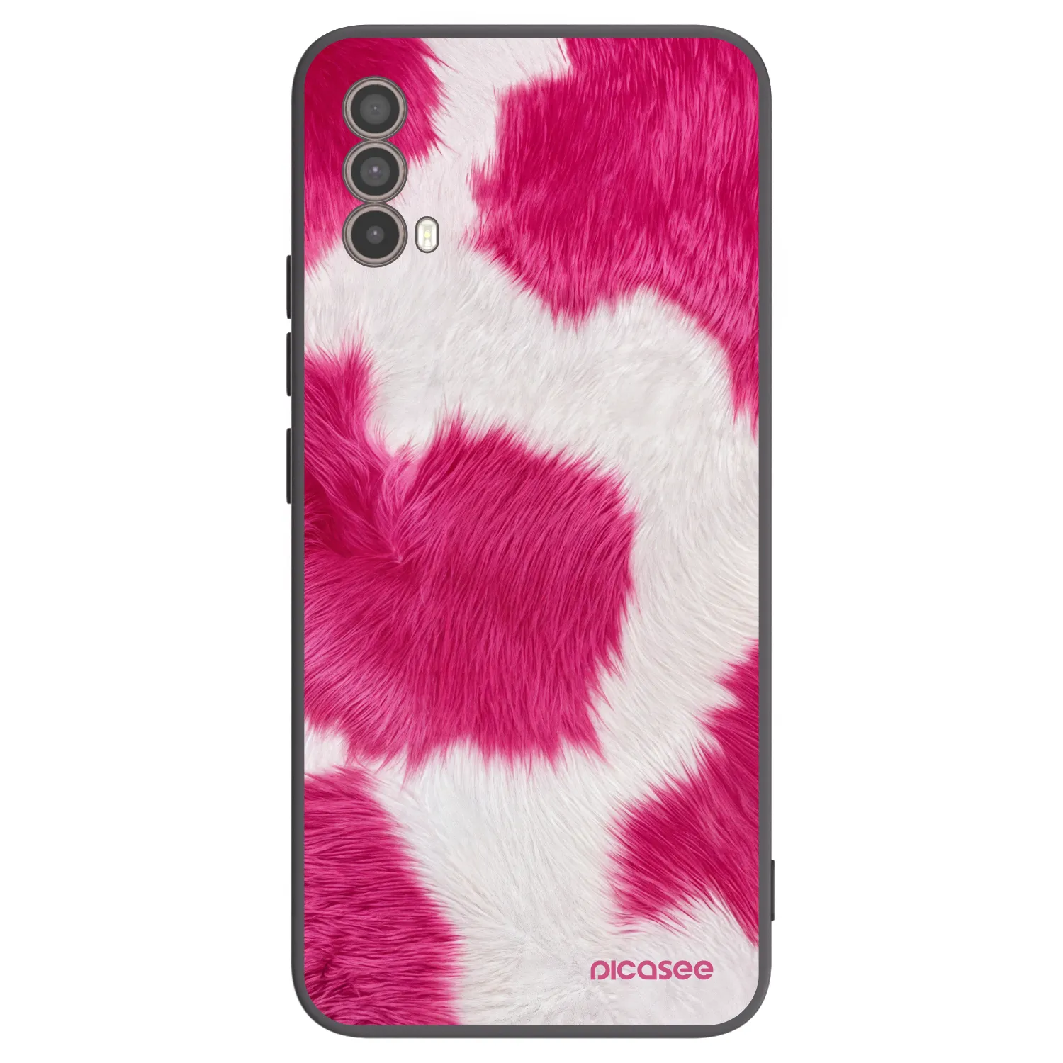 Picasee fekete szilikon tok az alábbi mobiltelefonokra Motorola Moto E40 - Pink Moo