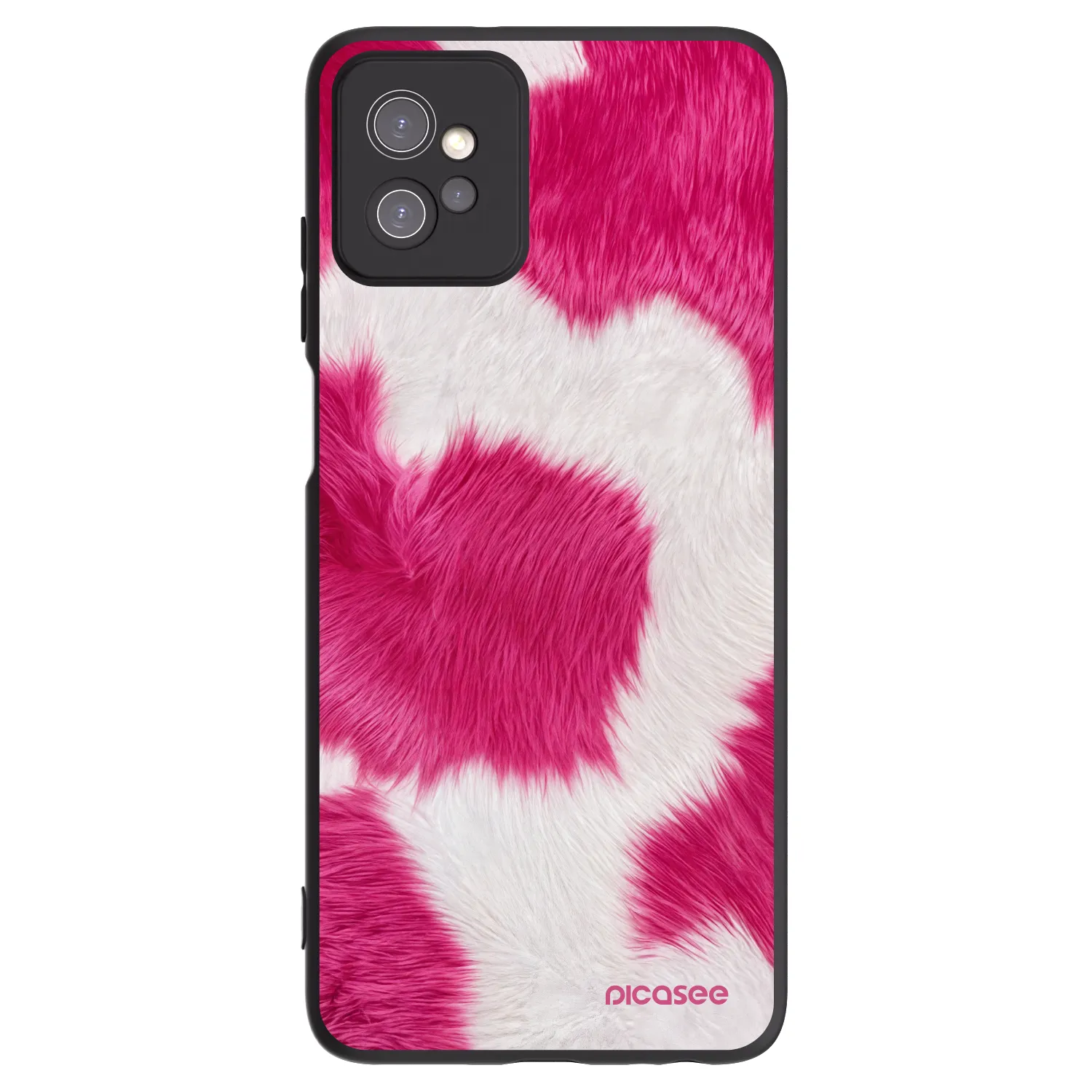 Picasee fekete szilikon tok az alábbi mobiltelefonokra Motorola Moto G32 - Pink Moo