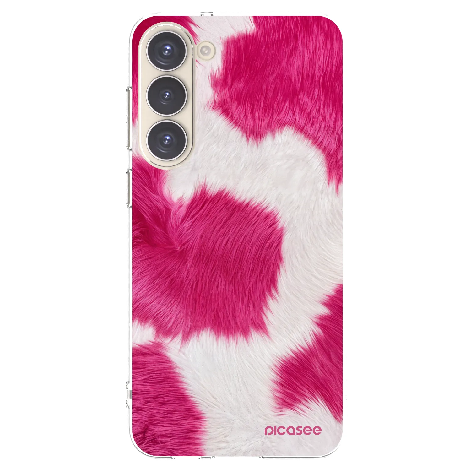Picasee átlátszó szilikon tok az alábbi mobiltelefonokra Samsung Galaxy S23+ 5G - Pink Moo