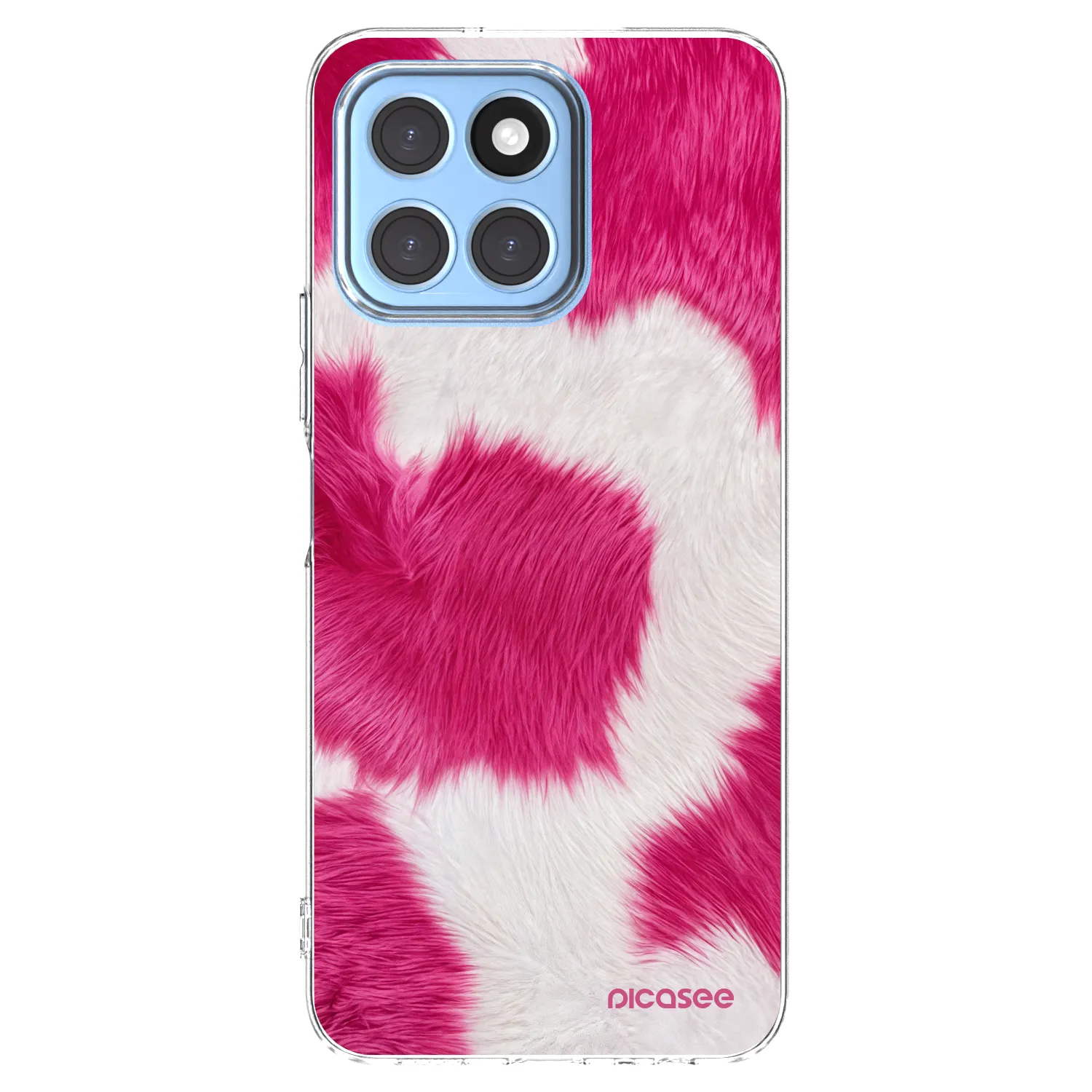 Picasee átlátszó szilikon tok az alábbi mobiltelefonokra Honor X8 5G - Pink Moo