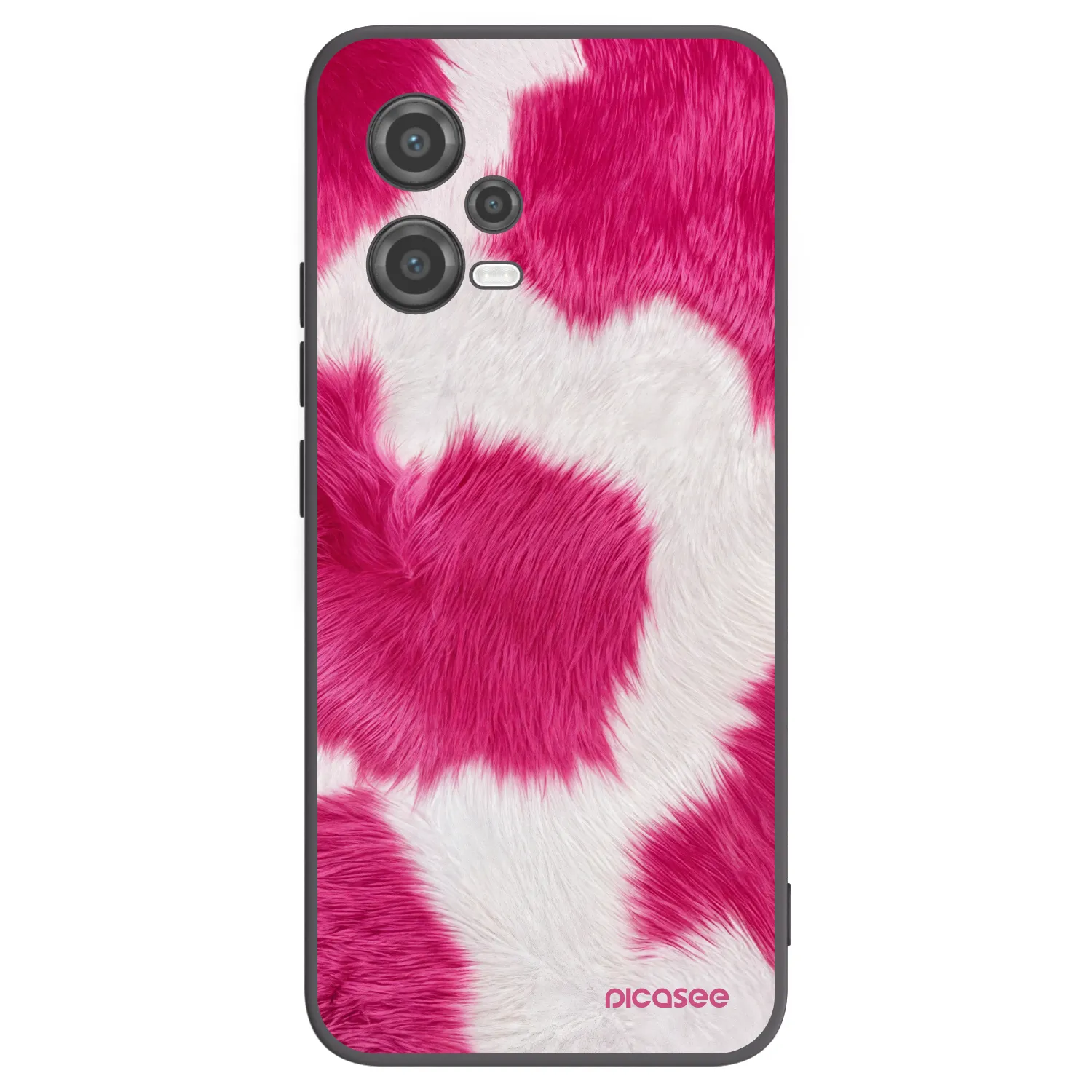 Picasee fekete szilikon tok az alábbi mobiltelefonokra Xiaomi Poco X5 - Pink Moo
