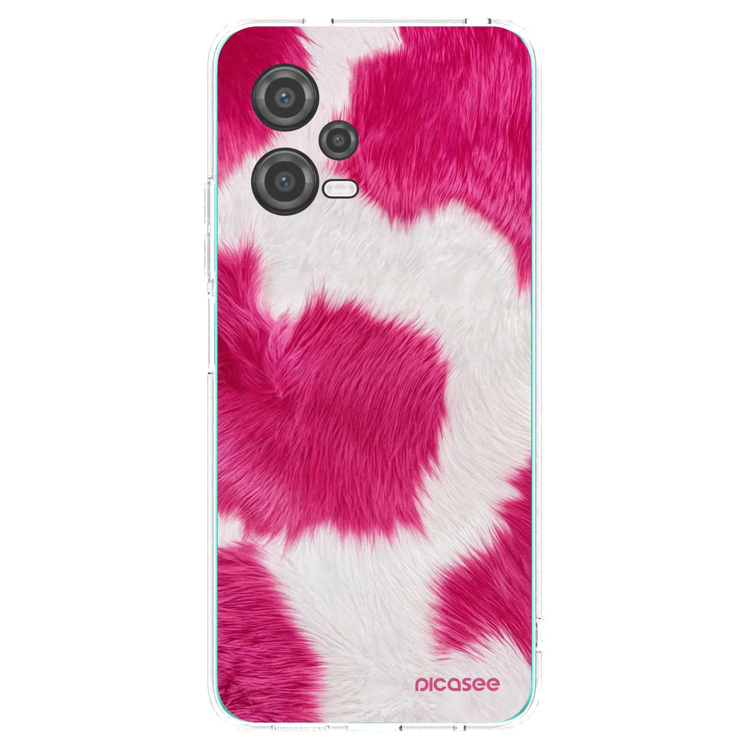 Picasee átlátszó szilikon tok az alábbi mobiltelefonokra Xiaomi Poco X5 - Pink Moo
