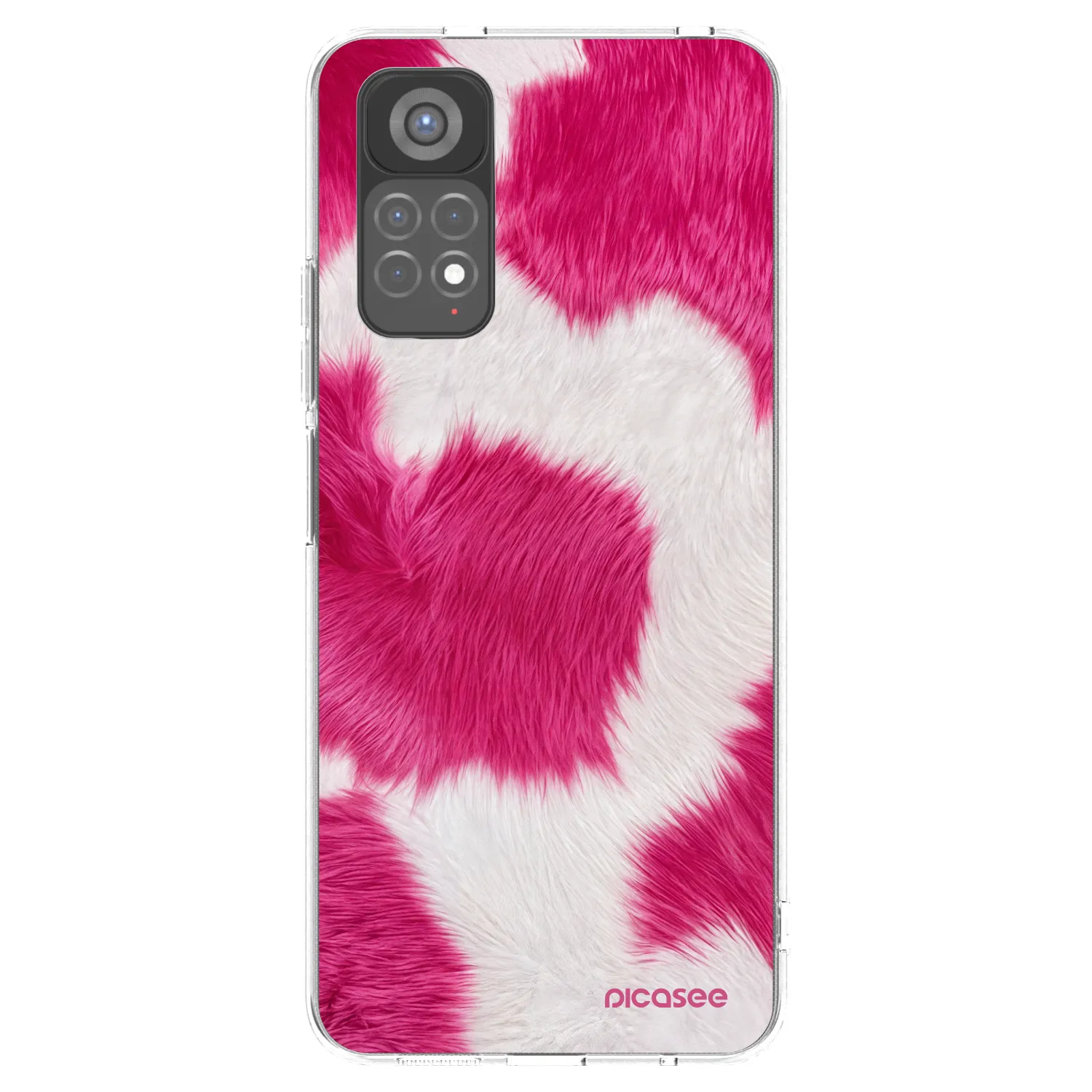 Picasee átlátszó szilikon tok az alábbi mobiltelefonokra Xiaomi Redmi Note 11S 5G - Pink Moo
