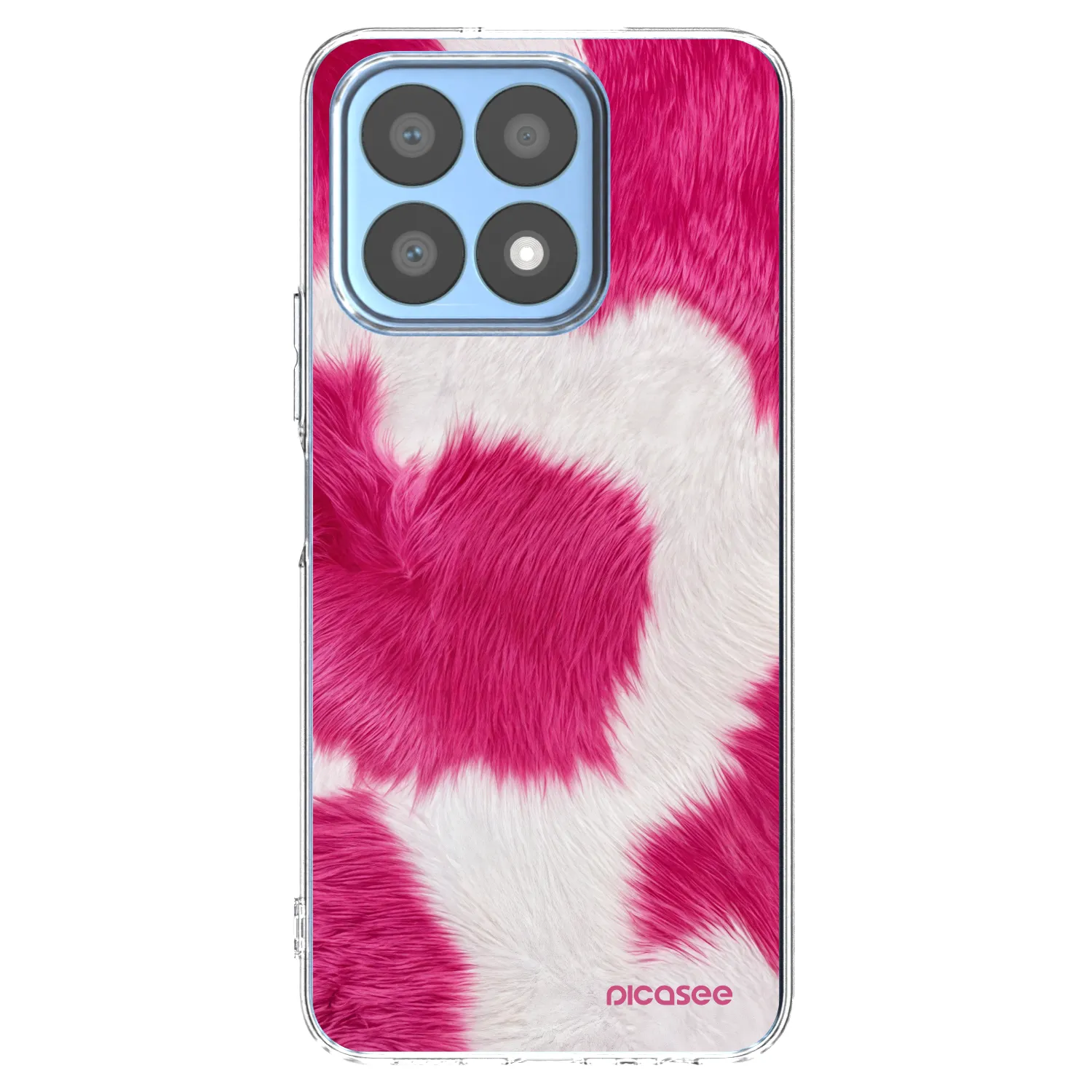 Picasee átlátszó szilikon tok az alábbi mobiltelefonokra Honor X8a - Pink Moo