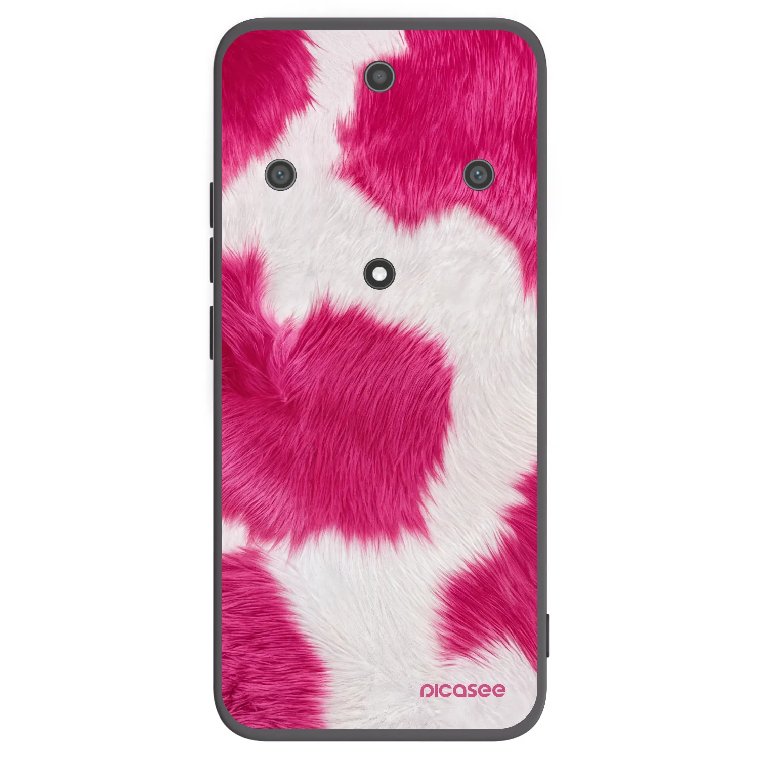 Picasee fekete szilikon tok az alábbi mobiltelefonokra Honor Magic5 Lite 5G - Pink Moo