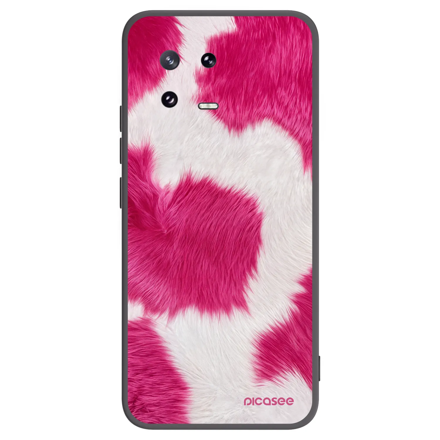 Picasee fekete szilikon tok az alábbi mobiltelefonokra Xiaomi 13 Pro - Pink Moo