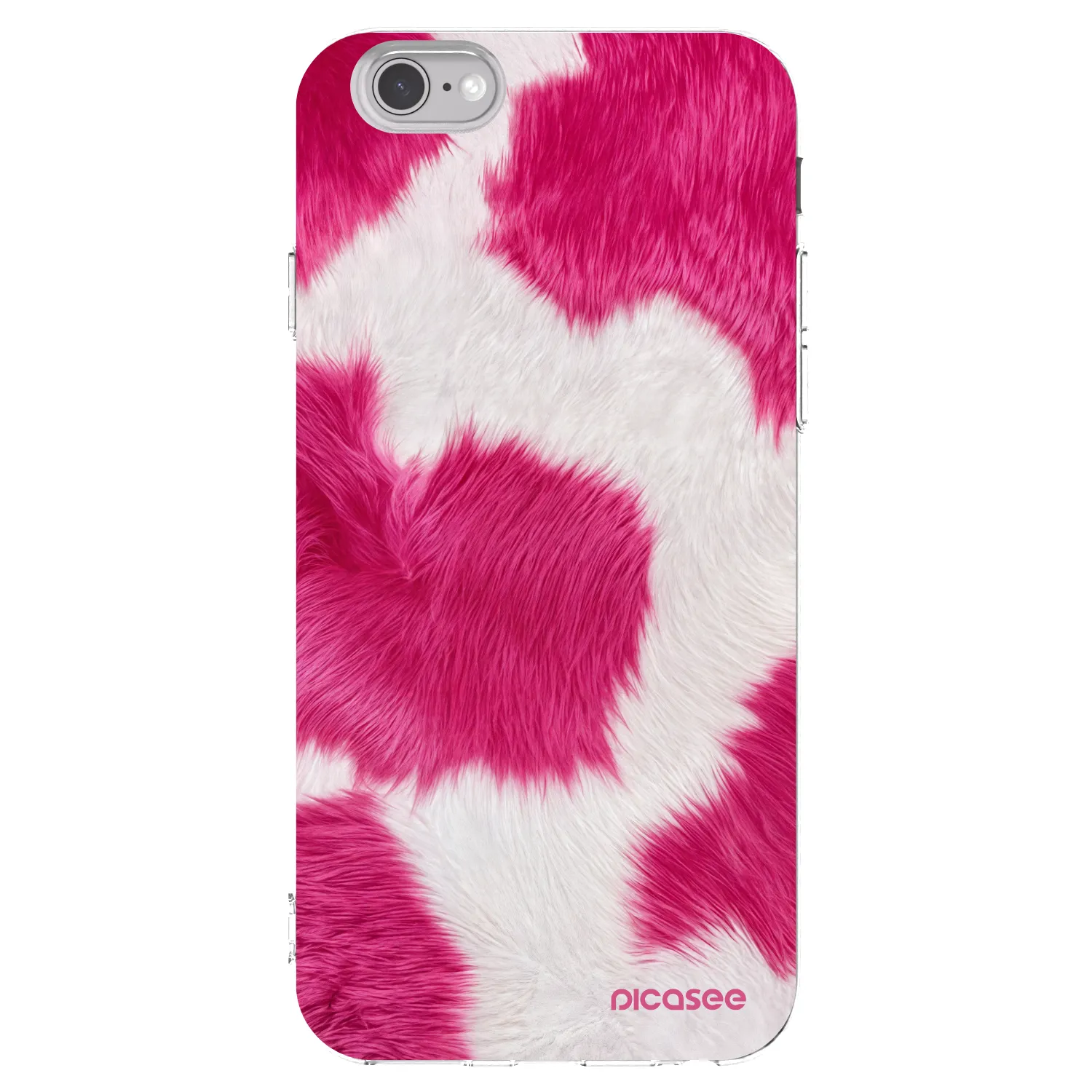 Picasee átlátszó szilikon tok az alábbi mobiltelefonokra Apple iPhone 6/6S - Pink Moo