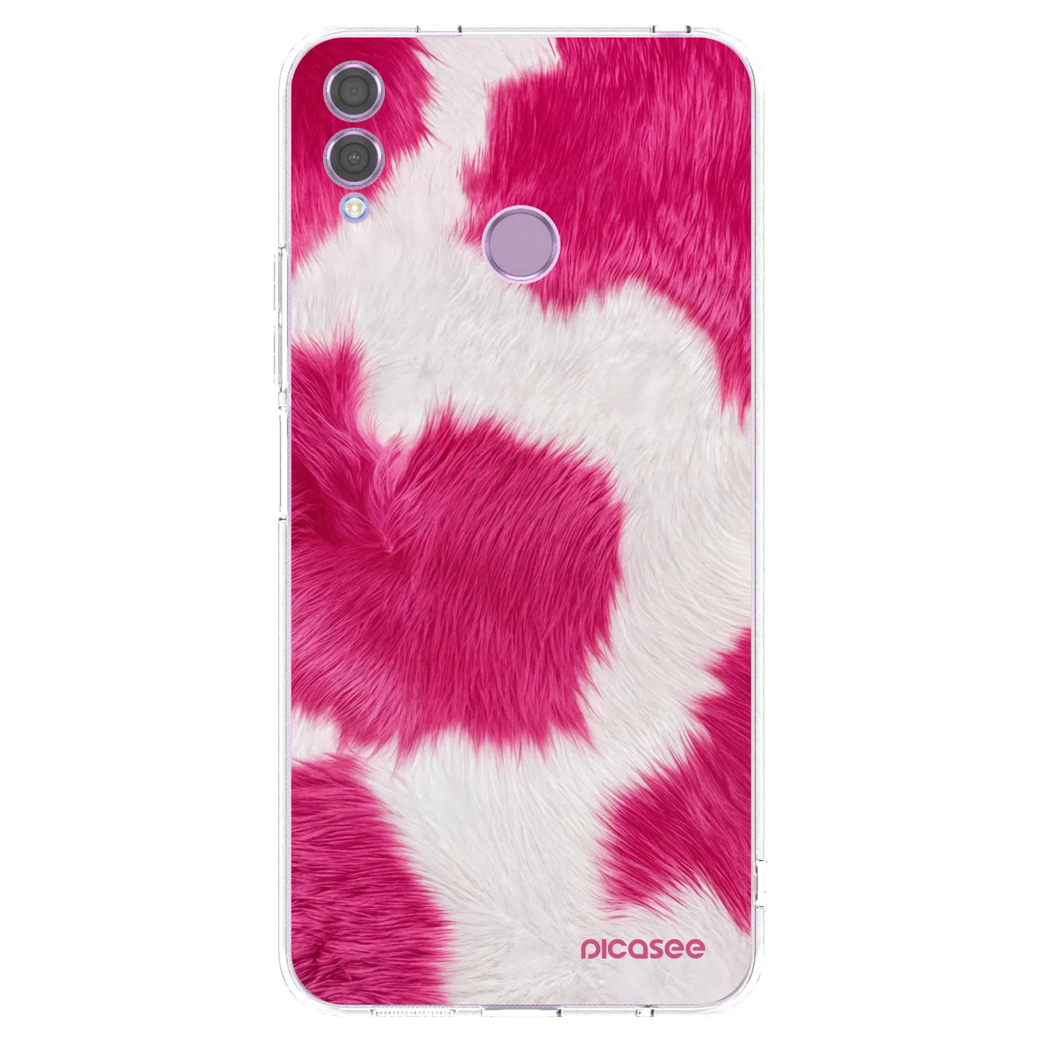 Picasee átlátszó szilikon tok az alábbi mobiltelefonokra Honor 8X - Pink Moo